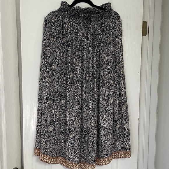 Natalie Martin pure silk skirt midi maxi S Indonesia Bali vacation beach party